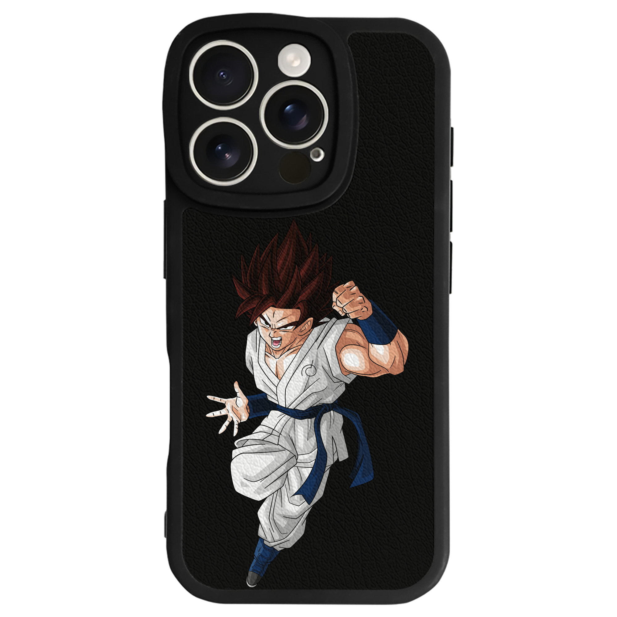 （画像用） ドラゴンボール 孫 悟飯（そんごはん）DRAGON BALL Son Gohan 【iPhone 16シリーズ対応】シリコンスマホケース（レザー調） 材質：シリコン